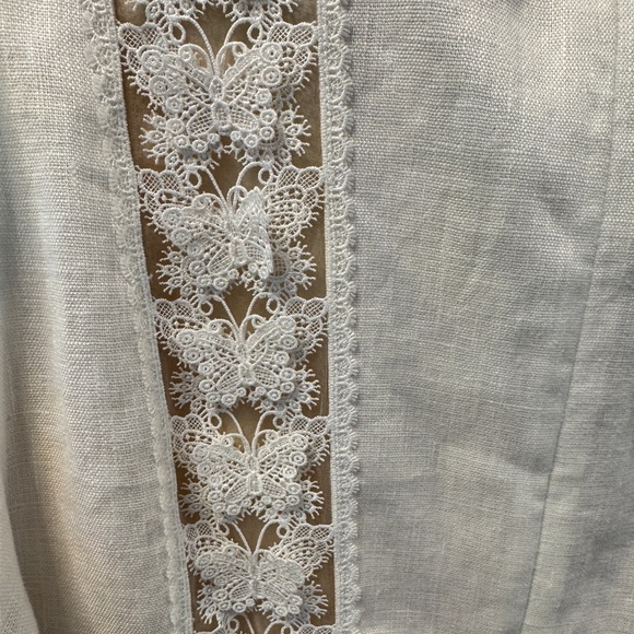 Zimmermann
Flutter Butterfly Lace Long Sleeve Linen Dress - Picture 13 of 14